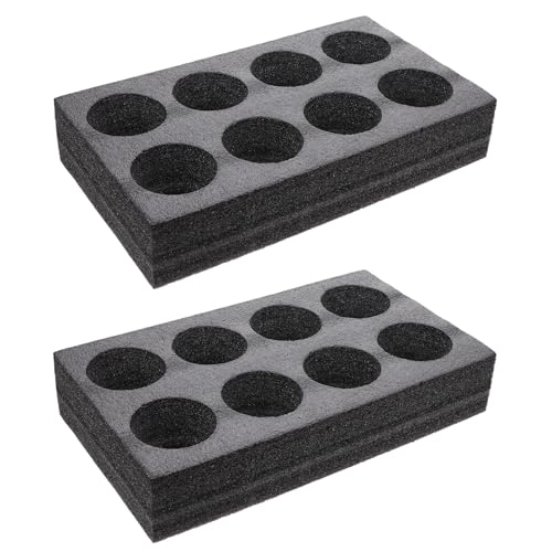 Lot de 2 porte-gobelets en mousse avec 8 trous pour boissons chaudes ou froides