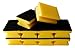 Produktbild Sonty 10 Stück Topfreiniger Premium, Spülschwamm für hartnäckigen Schmutz, Schwamm mit Schleifmittel, 9 x 7 x 4 cm schwarz/gelb (gelb)