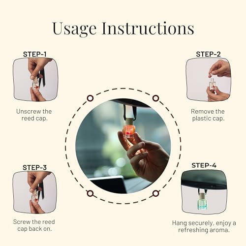 Image of Nytarra Car Perfumes Luxury Combo Pink Bloom & Sunshine Zest, No-Alcohol & Long-Lasting Fragrance Diffuser, Best Car Air Freshener, Premium Car Scent Hanging Pod