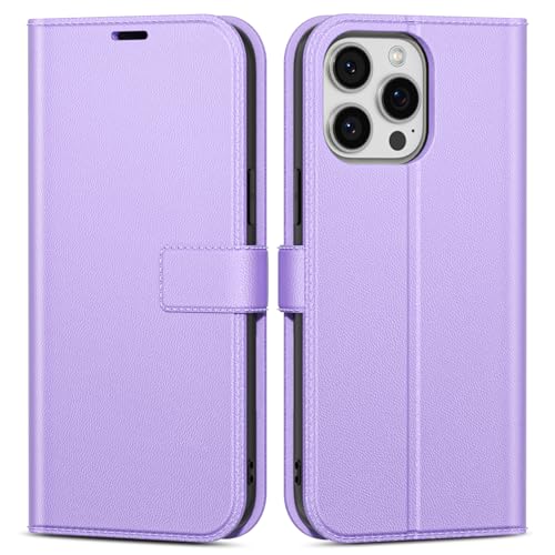 Étui portefeuille iPhone 15 Pro Max mince et élégant pour femmes et hommes