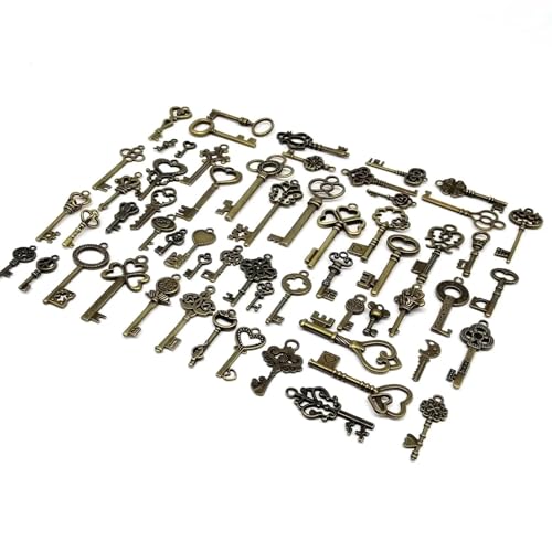 Breloques clé vintage pour pendentifs steampunk et projets de customisation textile - 2