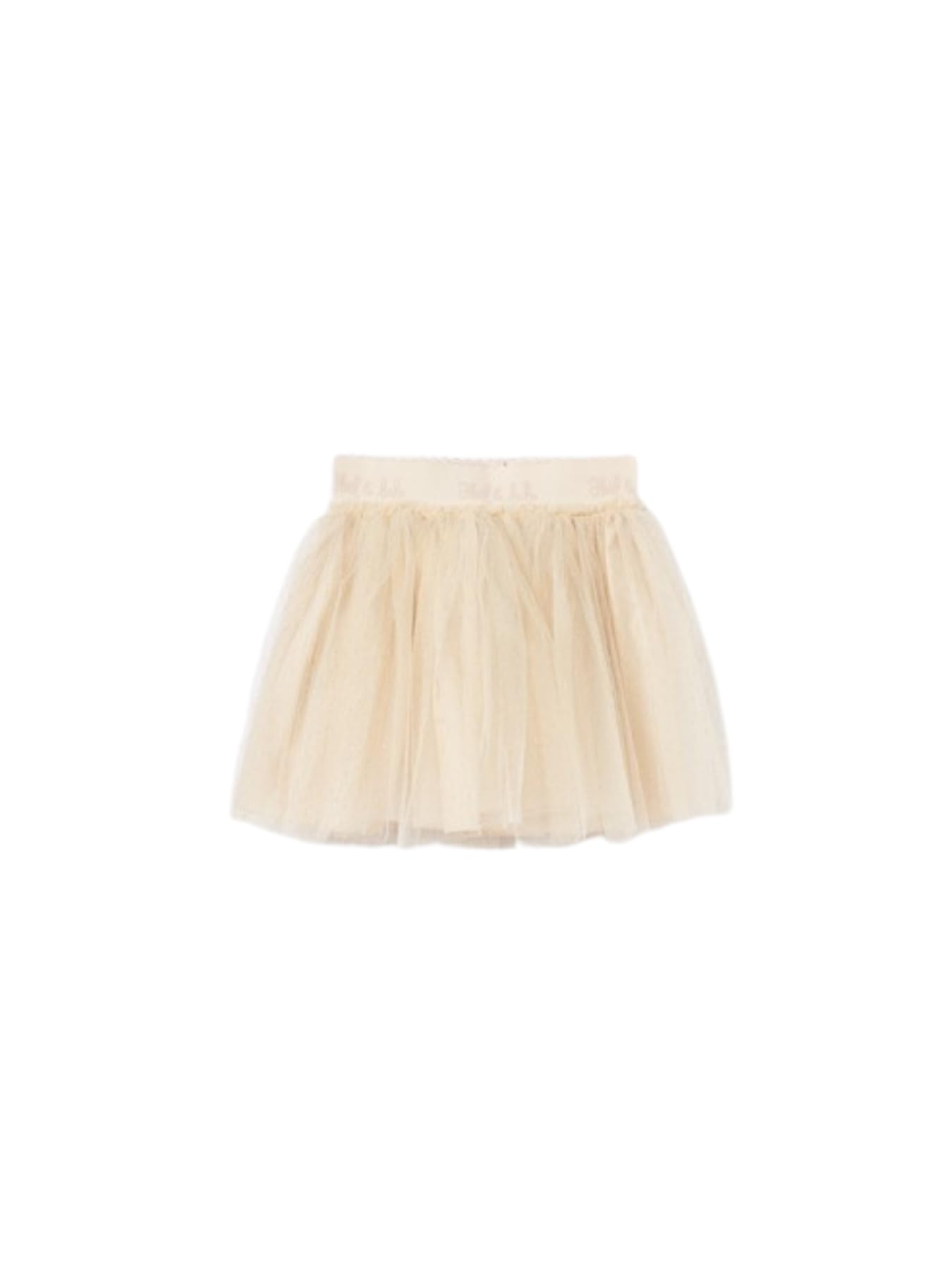 ABEL & Lula Gonna in Tulle Glitter con Pieghe ed Elastico in Vita. (IT, età, 8 Anni, Regular, Oro)