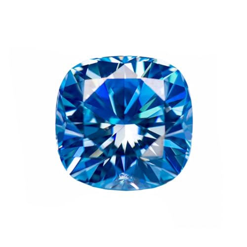Pendentif en moissanite de forme coussin carré couleur VVS1 gemme en vrac