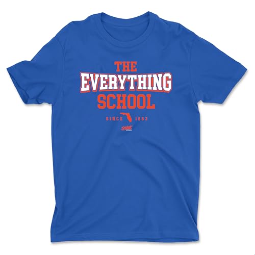 Smack Apparel The Everything School T-Shirt for Florida College Fans (SM-5XL) (Royal Soft Style Short Sleeve Large)