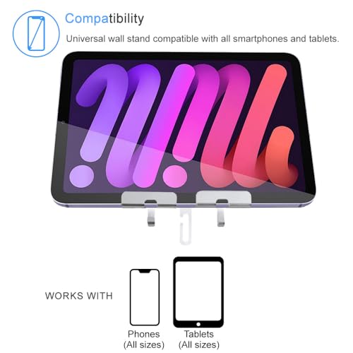 IFCASE Aluminum Universal Wall Phone & Tablet Mount with Cable Hook, Silver by IFCASE - Used condition - Image 7