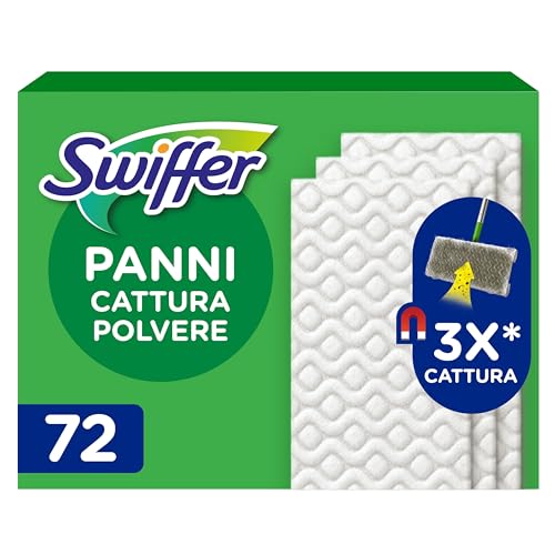 Swiffer Ricariche Catturapolvere Per Scopa 72 Pezzi, Per Catturare E