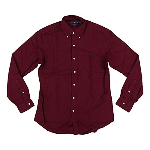 Polo Ralph Lauren Mens Classic Fit Oxford Longsleeve Buttondown Shirt - Red - XXL