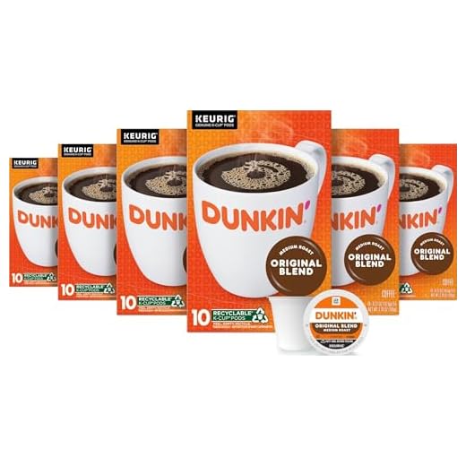 Dunkin' Original Blend Medium Roast Coffee, 60 Keurig K-Cup Pods