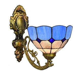 Gauua Tiffany Blaue Bad Spiegellampe Wandleuchte