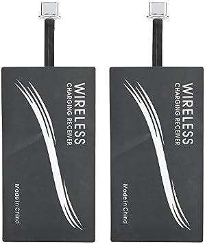 2PCS Universal Ultra Slim Type C QI Wireless Charger Charging Receiver Module, Qi Receiver Widely Suitable for Type C Mobile Phone