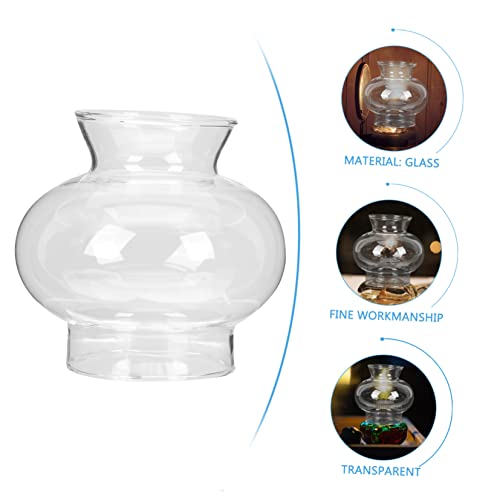 RORPOIR Oil Lamp Shade Kerosene Lamp Windproof Replacement Globe Vintage Oil Lamp Accessories, As Shown, 6.2x5.4cm - Image 4