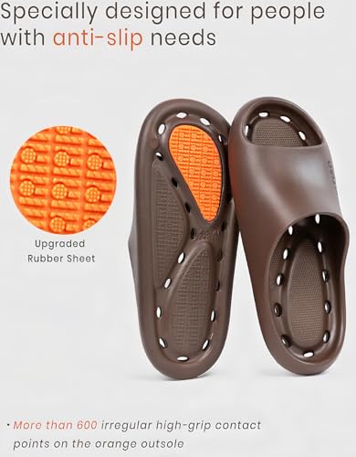 Image of XIXITIAO Shower Shoes Women Men Non Slip,Quick Drying Shower Shoes with Holes,Slippers for Bathroom,College Dorm,Gym,Travel,and Hospital,Soft EVA,Lightweight,Anti Slip,Toe Protection