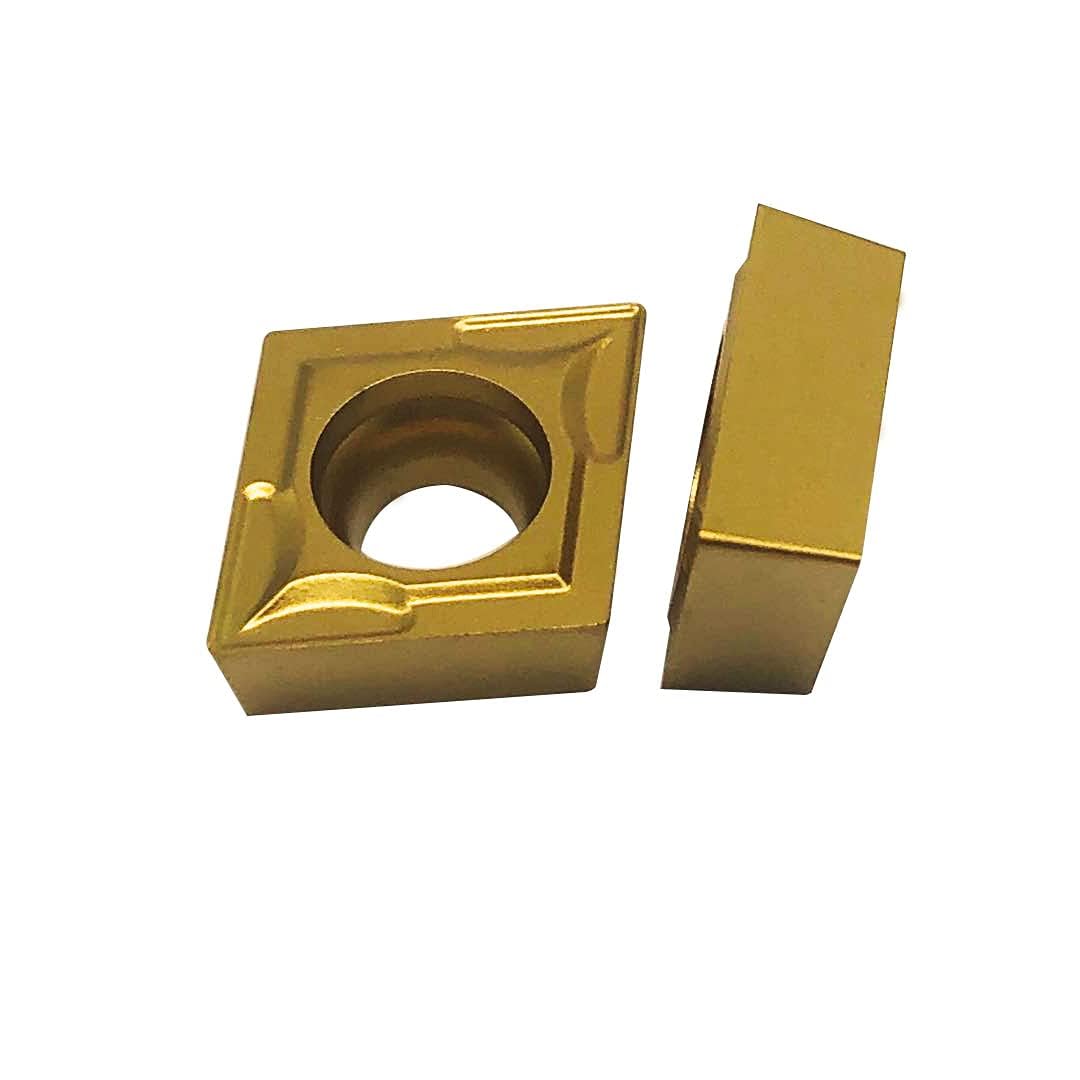 Lot de 20 inserts rotatifs CCMT09T304/CCMT32.51 en carbure de tungstène CCMT - Multicouches - Pour porte-outils rotatifs et barres de forage - CCMT09T304
