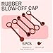 Rubber Caps 5PCS High Temperature Resistant Blow Off Caps for Kitchen Fire Suppression Vent A Hood System Industrial Equipment Sprinkler End Cap Covers