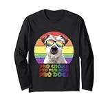 Jack Russell Terrier Pro Choice Pro Feminism Pro Dogs LGBTQ Feminista Dog Lover. Donna Rights Pro Choice Femminista! Design con libertà di scelta per sostenere i diritti delle donne. Design arcobaleno femminista per donne che amano i cani!