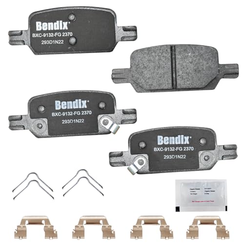 Image of Bendix Priority1 CFC2370 Ceramic Rear Brake Pads for Chevrolet Colorado 2022-2021, GMC Canyon 2022-2021