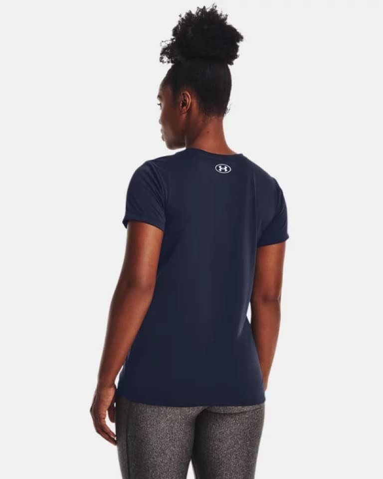 Under Armour Women's Bubble Tech SSC Loose Midnight Navy Shirt. (M)