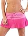 Ingear Women's Miniskirts Cotton (Large, Pink Fade)