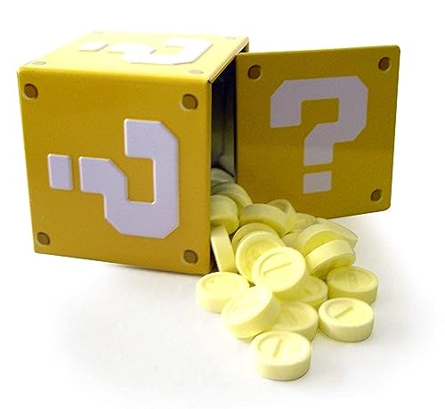 Nintendo Question Mark Box Coin Candies, Sour Strawberry, 1.2OZ