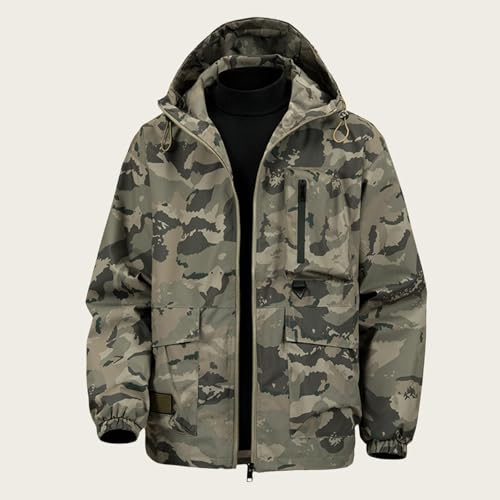 Men's Tactical Jacket Camo Water Resistant Soft Shell Winter Coats Lightweight Mountain Sport Jacket Hooded Windbreaker2