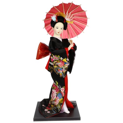 Muñeca japonesa kimono geisha 28.5 cm figura decorativa miniatura 1