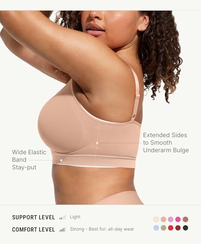 Image of FeelinGirl Bralettes for Women with Support Comfortable Bras No Underwire Seamless Everyday Bras