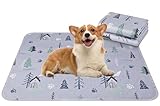 UPSKY Washable Pee Pads for Dogs, 2 Pack 18'x 24' Reusable Puppy Pads Super Absorbent Dog Pee Pads, Waterproof Pet Potty Training Pads Leakproof Anti-Slip Whelping Pads for Crate, Playpen