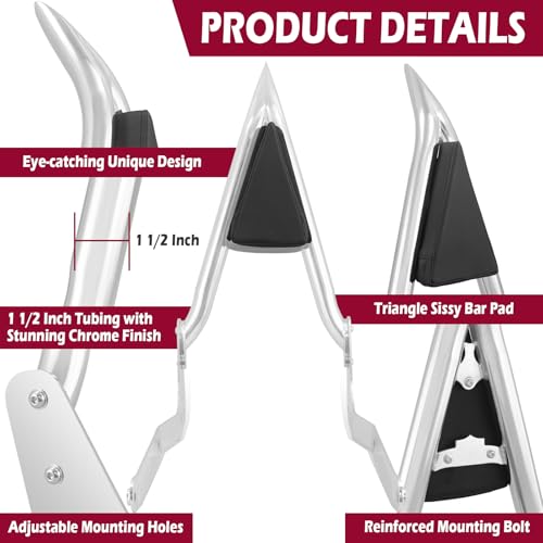 Harvards Chrome Sissy Bar Luggage Rack