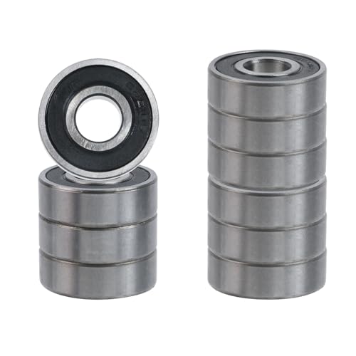Image of Antrader 6201 RS Double Rubber Seal Bearings,Deep Groove Ball Bearings,12 x 32 x 10mm,10Pcs