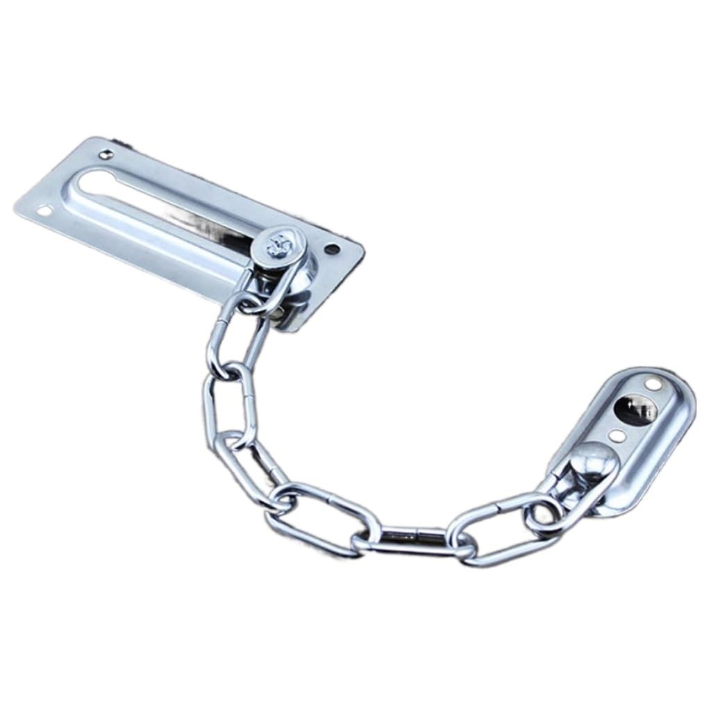 Lkfjnhepf B Door Chain Stainless Steel Door Chain Guard Lock Slide Olt For Home Hotel Dorm Entrance Security(B)