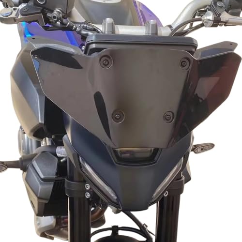 Déflecteur vent MT07 2025 réduit fatigue motard bulle
