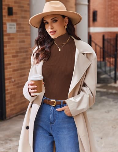 Ekouaer Women 3 Pack Turtleneck Shirts Ribbed Thermal Underwear Tops Lightweight Long Sleeve Layer Tees Basic Pullover Blouse3