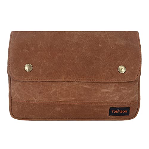 Tourbon Waxed Canvas Bike Handlebar Bag