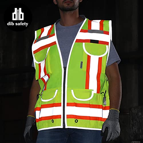 Dib Safety DSV08Y-XL Reflective Vest Heavy Duty thumb #7