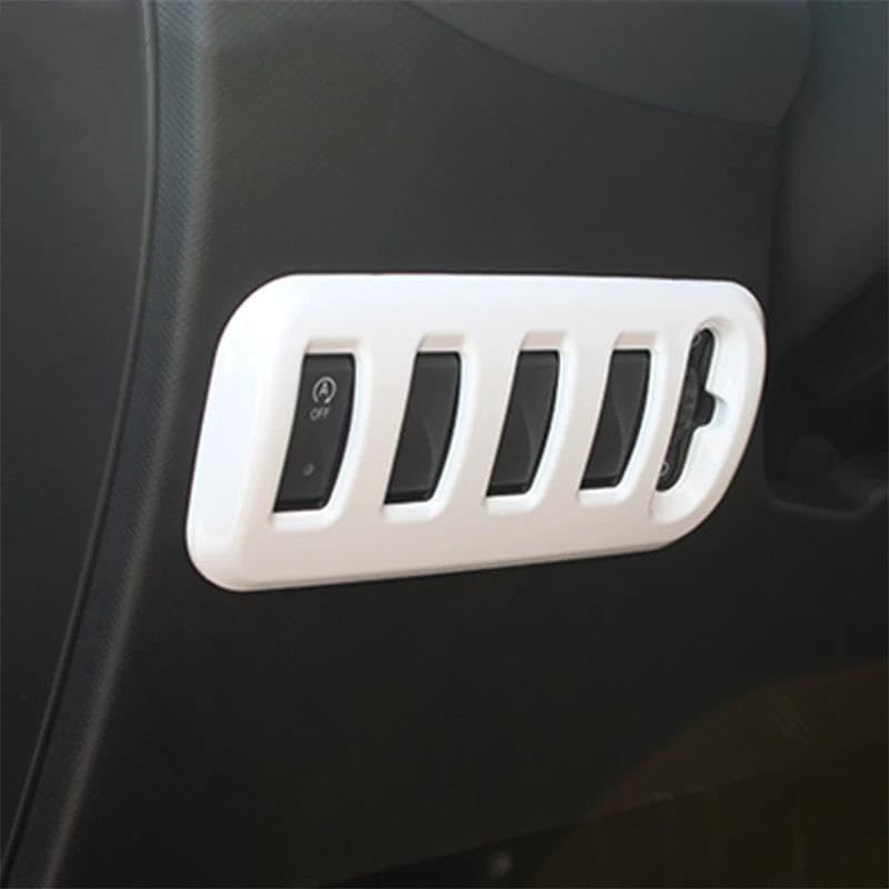 Copertura Pannello Interruttori Fari In Plastica Per Smart 453 Fortwo/Forfour – Accessorio Interno Auto Colore Bianco