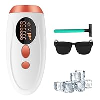 IPL Hair Removal Device, Painless Laser Hair Remover with Ice Cooling, 999,999 Flashes, Auto/Manual Mode, 5 Level Energy Adjustable & 2 Modes for Beautify Skin, Face, Body, Bikini
