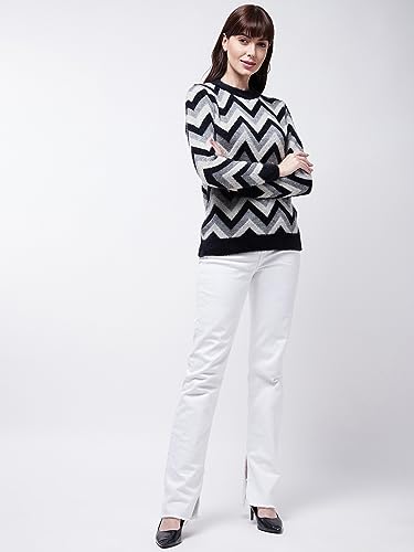Image of Modeve Women Checkered Sweater for Winters