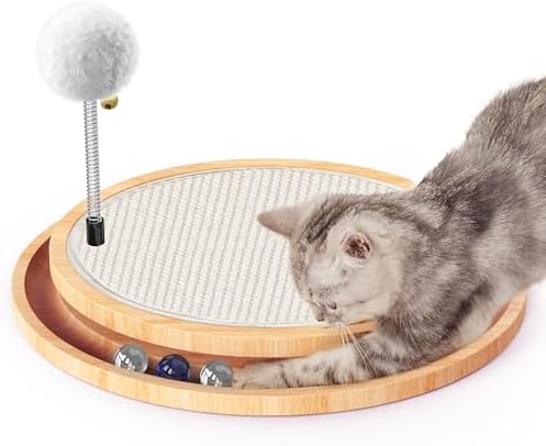 Rascador para gatos, almohadilla de sisal natural para gatos, jug...