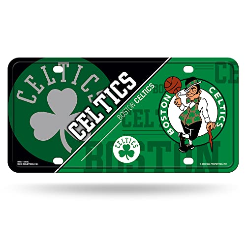 Rico Industries NBA Boston Celtics Split Metall Auto Tag 21,6 x 27,9 cm – ideal für LKW, Auto, SUV