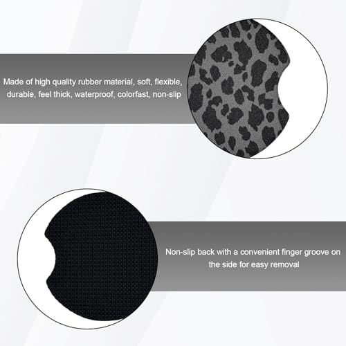 2PCS Portavasos para Auto con Estampado Leopardo 2.75 Inch miniatura 3