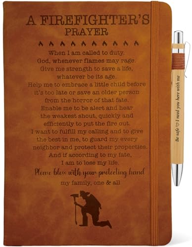 Firefighter Prayer Gifts, Firefighter Journal 200 Pages Notebook A5 Lined, New Firefighter...