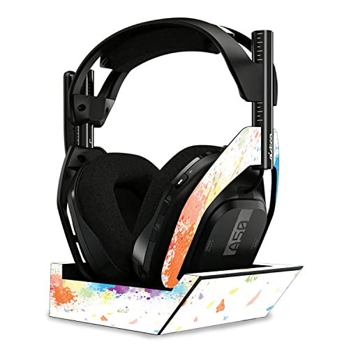 Image of MightySkins Glossy Glitter Skin Compatible With Astro A50 Wireless Headphones + Base Station (Gen 4) - Splash Of Color | Protective, Durable High-Gloss Glitter Finish | Easy To Apply | Made in the USA