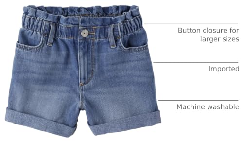 Image of The Children's Place Girls Denim Shortie Shorts