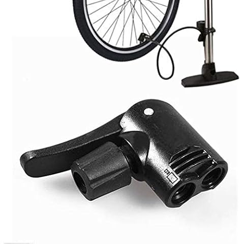 heaven2017 3 in 1 Bicycle Tire Tyre Air Pump Inflator Adapter Head (Black) Cover