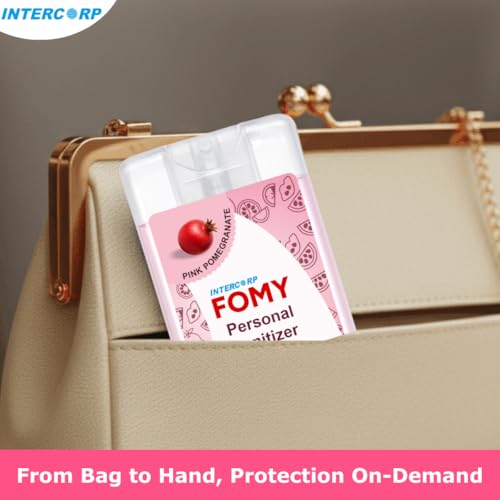 Image of Pocket Sanitizer Spray 20 ml | Hand & Surface Disinfectant | Gentle & Effective Germ Protection (20 ml, Pomegranate)