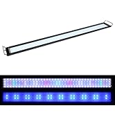WATER REBIRTH LED Aquarium Light, Full Spectrum Fish Tank Led Light with Aluminum Alloy Shell Ext...