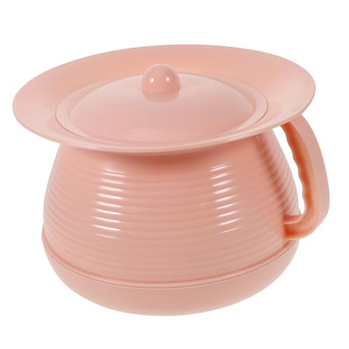 NOLITOY Urinal Portable Toilet Travel Potty Toilet Bowl Urine Storage Pot Handheld Potty Domestic Spittoon Toilet Seat Pot Urine Pot Durable Urine Pot Pink Pp