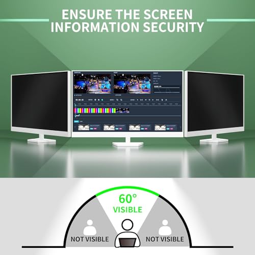 Image of 2 Pack- 34 Inch Curved Computer Privacy Screen Filter for 21:9 Widescreen Screen Protector Computer Screen Privacy Shield Anti Glare