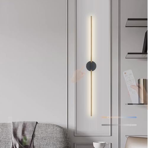 Apliques de pared LED modernos con control táctil regulable y lámpara giratoria 360°