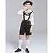 WLYX Trajes de Oktoberfest para niños Traje Tradicional de Lederhosen bávaro Pantalones...